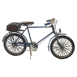 MINIATURA DE BICICLETA EM METAL AZUL