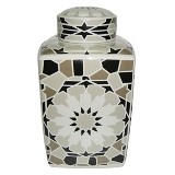 POTE DE CERAMICA COM ARTE DECO