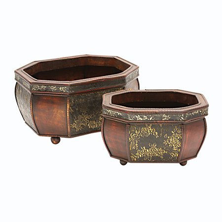 CJ DE CESTOS DE BAMBU 2 PCS