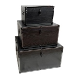 CJ. DE BAUS DE MADEIRA - 3PCS