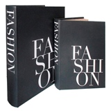 CJ DE CAIXA LIVRO MODA 2PCS