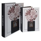 CJ DE CAIXA LIVRO MODA 2PCS