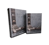 CONJ DE LIVROS CAIXA CINZA - 2 PCS
