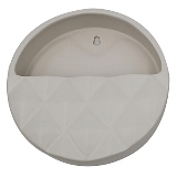 CACHEPOT DE PAREDE EM CERAMICA BRANCA