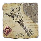 QUADRO DECORATIVO DE RESINA ENVELHECIDA