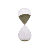 AMPULHETA TRANSPARENTE COM AREIA BEGE