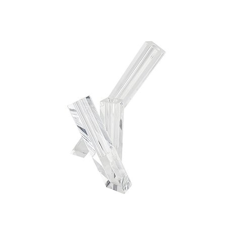VASO DECORATIVO EM CRISTAL TRANSPARENTE
