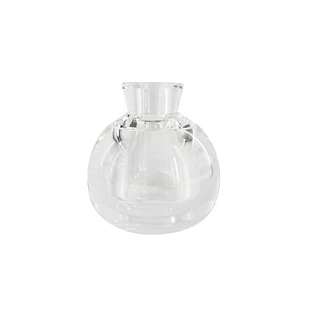 VASO DECORATIVO EM CRISTAL TRANSPARENTE