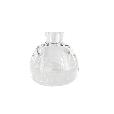 VASO DECORATIVO EM CRISTAL TRANSPARENTE