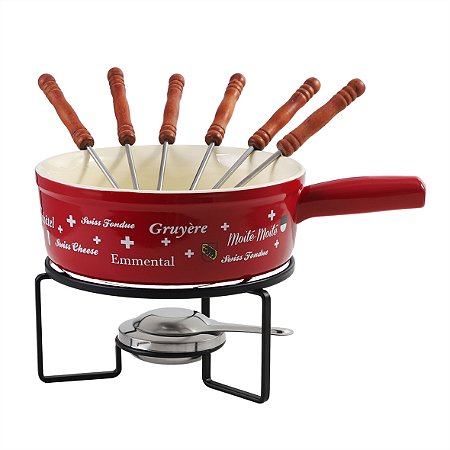 APARELHO DE FONDUE COM 06 ESPETOS
