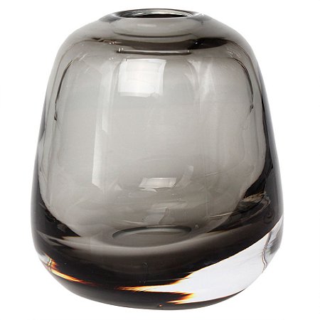 VASO DECORATIVO EM VIDRO - FUME - 3.5X5.6X11.10CM