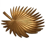 CENTRO DE MESA DE RESINA DOURADO 40CM X 36CM X 11CM