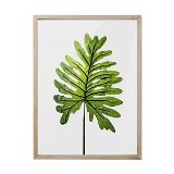 TELA COM IMPRESSAO DE FOLHA 30CM X 40CM X 2CM