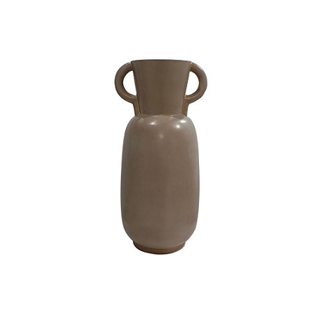 VASO DE FIBRA DE VIDRO BEGE