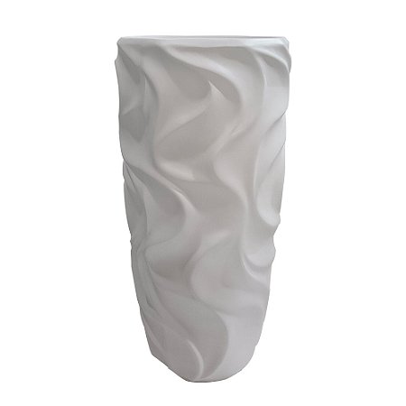 VASO DE FIBRA DE VIDRO BRANCO