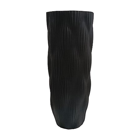 VASO DE FIBRA DE VIDRO PRETO