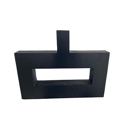 VASO DE FIBRA DE VIDRO PRETO