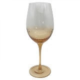 CONJ DE TACAS PARA VINHO TINTO DE VIDRO DEGRADE AMBAR - 6P