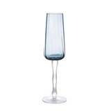 CONJ DE TACAS DE CHAMPAGNE AZUL - 6 PCS