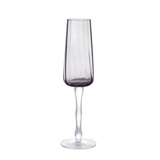 CONJ DE TACAS DE CHAMPAGNE CINZA - 6 PCS