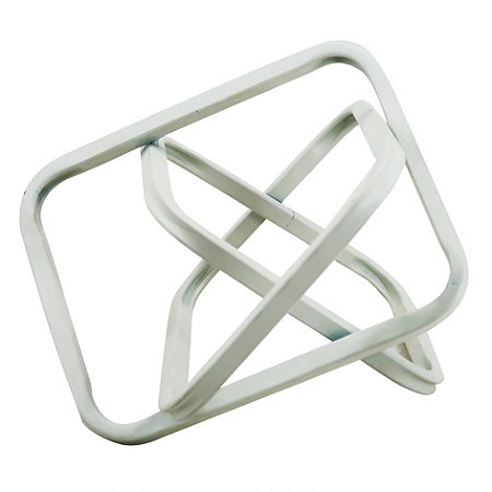 PECA DECORATIVA EM METAL BRANCA