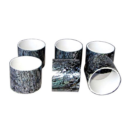 PORTA GUARDANAPO DE RESINA 6 PCS