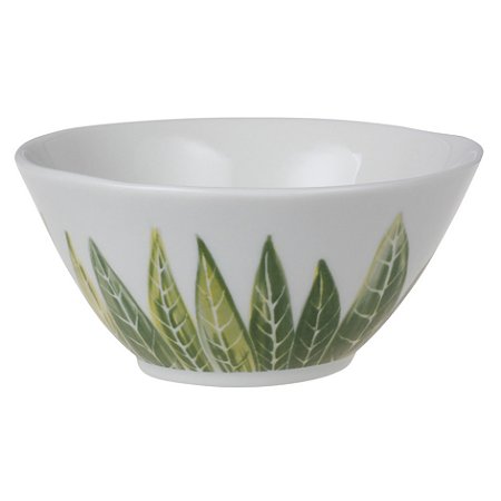 CJ DE BOWLS DE CERAMICA BRANCA COM ESTAMPA 4PCS