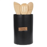 POTE DECORATIVO EM CERAMICA SEM TAMPA - PRETO - 12.7X13X19.9CM