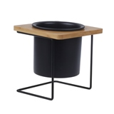CACHEPOT DE CERAMICA PRETO
