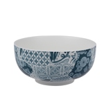 CONJ DE BOWLS DE PORCELANA AZUL 4 PCS