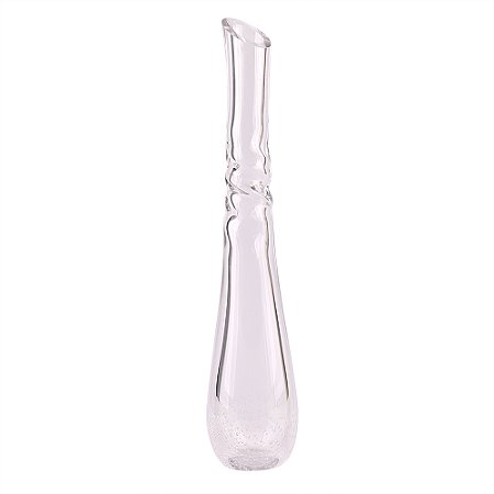 VASO DECORATIVO EM VIDRO - TRANSPARENTE - 10X10X48.5CM