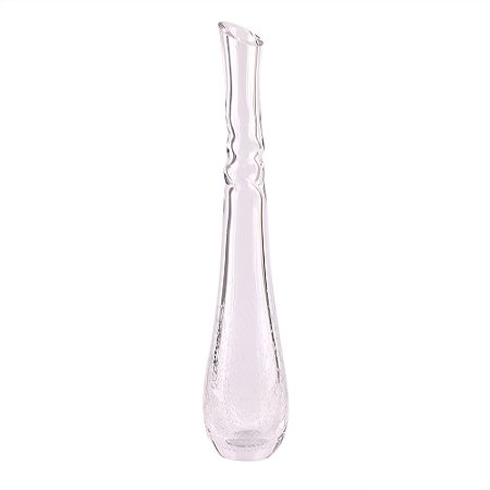 VASO DECORATIVO EM VIDRO - TRANSPARENTE - 11X11X57CM