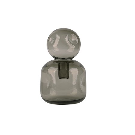 GARRAFA DE VIDRO FUME COM TAMPA