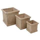 CJ DE CACHEPOTS DE FIBRA CIMENTICIA 3 PCS