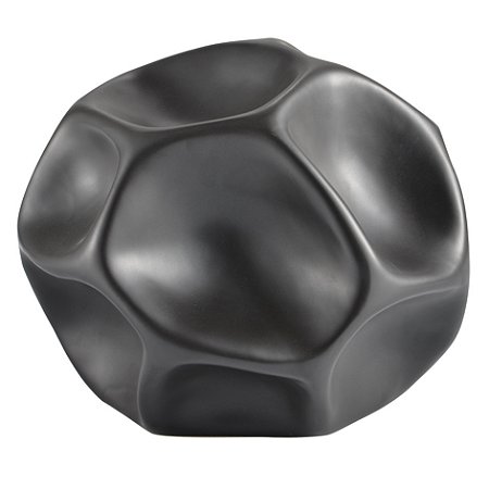 PECA DECORATIVA EM CERAMICA PRETA
