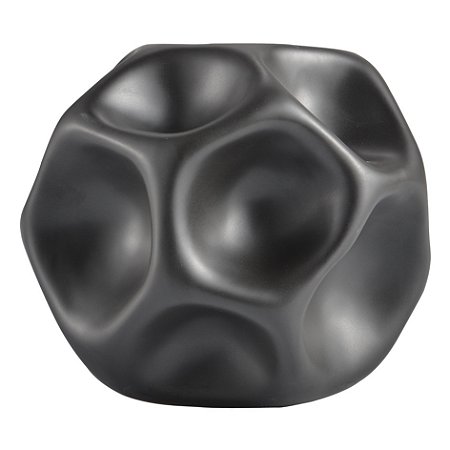 PECA DECORATIVA EM CERAMICA PRETA