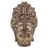 FIGURA DECORATIVA DE RESINA DOURADA