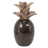 ABACAXI DECORATIVO DE RESINA DOURADO