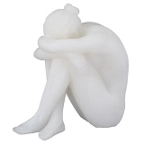 FIGURA DECORATIVA DE RESINA BRANCA