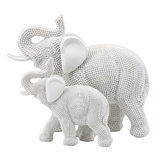 ELEFANTE DE RESINA BRANCO