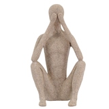 ESTATUETA DE RESINA BEGE