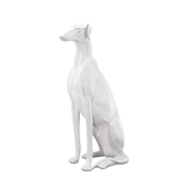 CACHORRO DE RESINA BRANCO