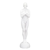 ESTATUETA DE RESINA BRANCA