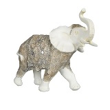 ELEFANTE DE RESINA BRANCO