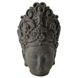 FIGURA DECORATIVA DE CERAMICA CINZA