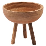 CACHEPOT DE CHAO EM MADEIRA MARROM