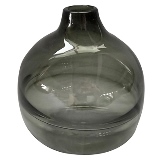 VASO DE VIDRO TRANSPARENTE FUME