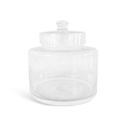 POTE DE VIDRO TRANSPARENTE