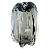 VASO DE VIDRO CINZA - MURANO 21CM X 21CM X 30CM