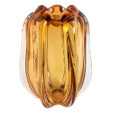 VASO DE VIDRO AMBAR - MURANO 21CM X 21CM X 30CM